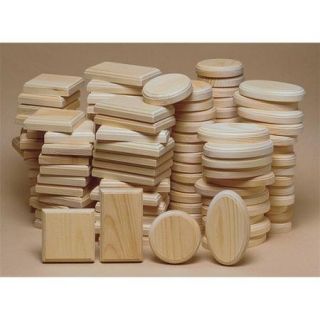 Unfinished Medium Plaque Assortment, Pack of 72