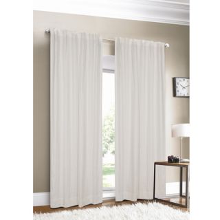 Luxury Linen White Lined Curtain Panel
