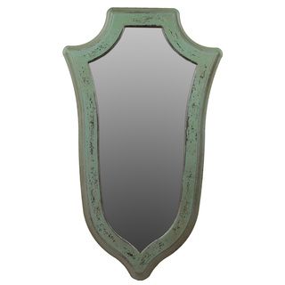 Urban Trends Collection Weathered Green Wooden Mirror