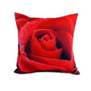 lava Rose Polyester Throw Pillow