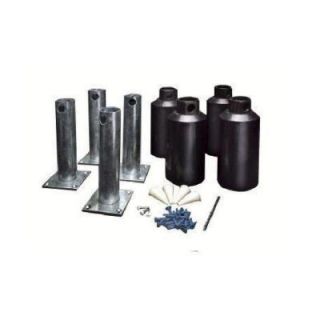New England Arbors Surface Mounting Kit 3.5 in. Posts (Set of 4) VA80135