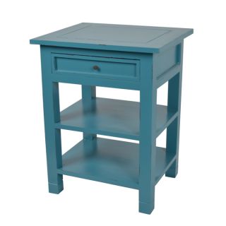 Decorative Blue Newton Contemporary Mahogany Side Table
