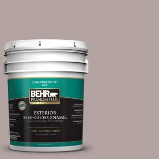 BEHR Premium Plus 5 gal. #780B 4 Slate Pebble Semi Gloss Enamel Exterior Paint 540005