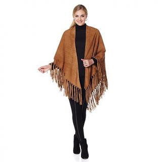 Clever Carriage Company Tuscan Suede Scarf with Tassels   7880523