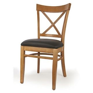 Beechwood Mountain X back Chenille Fabric Side Chair, Cherry