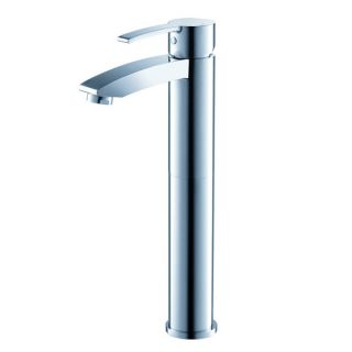 Fresca Allaro Single Hole Vessel Mount Bathroom Vanity Faucet   Chrome