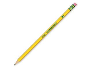 Dixon 13806 Ticonderoga Woodcase Pre Sharpened Pencil, #2, Yellow Barrel, 12/Pack
