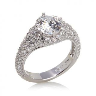 3.54ct Absolute™ Round Solitaire Full Pavé Ring   7838469