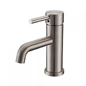 Whitehaus WH2010191 ORBH Jem Collection single hole/single lever lavatory faucet with pop up waste   Oil Rubbed Bronze