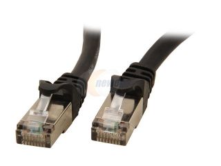 Rosewill RCNC 12004 10 ft. Cat 6A Black Shielded Cat 6A  Screened Shielded Twist Pairing (SSTP) Enhanced 550MHz Network Ethernet Cables