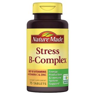Nature Made Stress B Complex with Vitamin C & Zinc Tablets   75 Count
