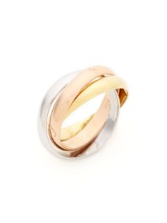 Cartier Tricolor Gold Triple Band Ring by Estate Fine Jewelry