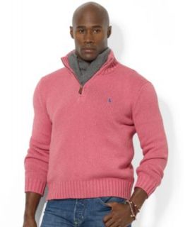 Polo Ralph Lauren Big and Tall Sweater, Half Zip Mock Neck High Twist
