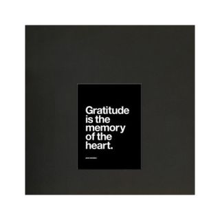 Americanflat Gratitude is the Memory of the Heart Poster Textual Art