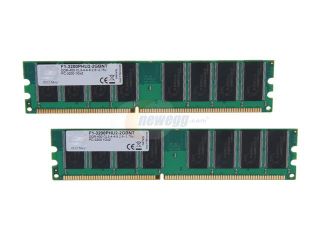 G.SKILL Value 2GB (2 x 1GB) 184 Pin DDR SDRAM DDR 400 (PC 3200) Desktop Memory Model F1 3200PHU2 2GBNT