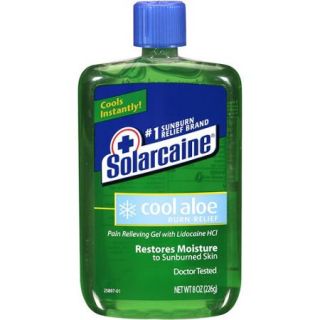 Solarcaine Cool Aloe Burn Pain Relieving Gel, 8 oz