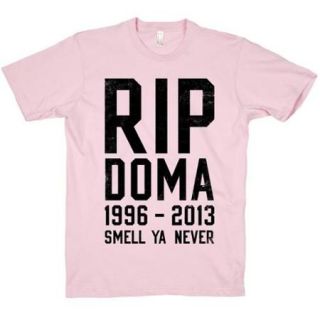 Light Pink Rip Doma Crewneck Funny Graphic Novelty T Shirt Cool Size Large NEW