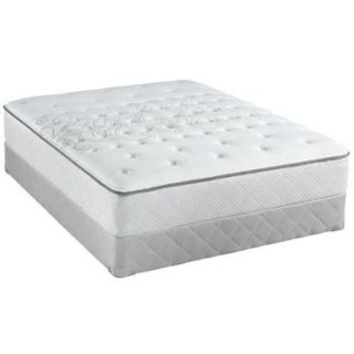 Sealy Posturepedic Classic Crystal City 10 inch Queen size Medium Firm Mattress Set Regular Profile Foundation with Mattress
