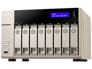 QNAP TVS 863 8G US Diskless System 8GB DDR3L 1600 x 1 Affordable 10GbE ready Golden Cloud Turbo vNAS