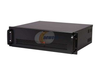 iStarUSA E 30 C0140 Black Steel 3U Rackmount Rugged 15" Compact Shock Absorbing Chassis 400W 1 External 5.25" Drive Bays