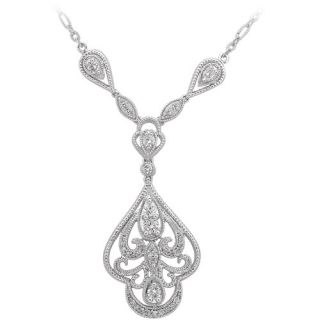 Her Special Day Jewelry CZ Sterling Silver Necklace