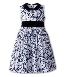 Oscar de la Renta Childrenswear Lace Print Cotton Party Dress (Toddler/Little Kids/Big Kids)