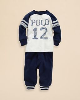 Ralph Lauren Childrenswear Infant Boys' Baseball Tee & Pant Set   Sizes 3 9 Months