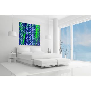 Colorfast Couture Blue Canvas Art by Fluorescent Palace