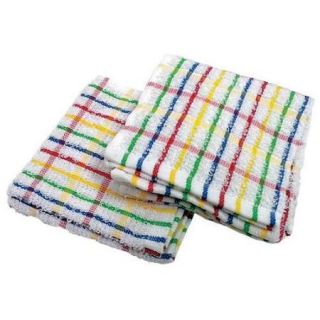 R & R TEXTILE 31262 Dish Cloth,12x12In,RaInbow Pattern,PK 12