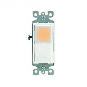 Leviton 5611 2WS 15 Amp, 120/277 Volt, Decora Illuminated, White