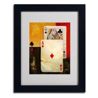 Trademark Fine Art 11 in. x 14 in. "Poker Queen" Matted Framed Art 75 252HR B1114MF