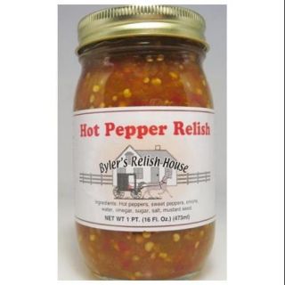 Byler's Relish House Homemade Amish Country Hot Pepper Relish 16 oz.