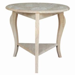 International Concepts Unfinished Wood Cambria Drop Leaf End Table OT 18E DL