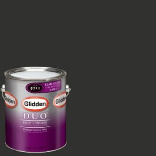 Glidden Team Colors 1 gal. #NFL 178B NFL Oakland Raiders Black Semi Gloss Interior Paint and Primer NFL 178B SG 01