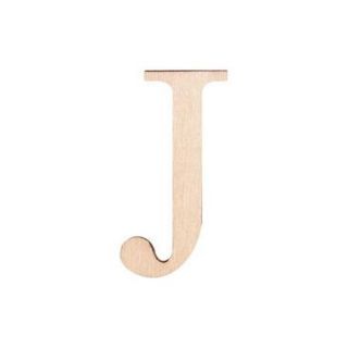 Wood Letters And Numbers 1 1/2" 2/Pkg J