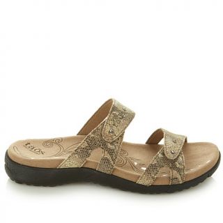 Taos Footwear Journey Leather Slide Sandal   7980861