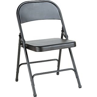 Alera Steel Folding Chair, Graphite
