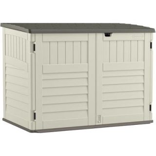 Suncast Toter Trash Can Shed, Vanilla