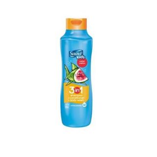 Suave Kids 3 in 1 Shampoo, Conditioner & Body Wash, Wacky Melon 22.5 oz (Pack of 6)