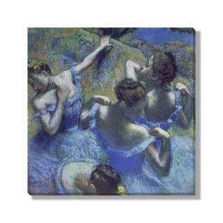 Edgar Degas Blue Dancers Gallery Wrapped Canvas  
