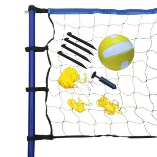 Portable Volleyball Net/ Posts/ Ball and Pump Set   17195479