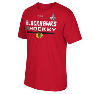 Reebok Chicago Blackhawks Red 2015 Stanley Cup Bound Authentic Ice T Shirt