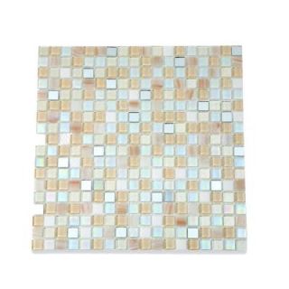 Splashback Tile Capriccio Collegno 12 in. x 12 in. x 8 mm Glass Mosaic Floor and Wall Tile CAPRICCIO COLLEGNO GLASS TILE