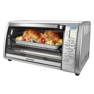 BLACK+DECKER 6 Slice Digital Convection Toaster Oven in Stainless Steel CTO6335S