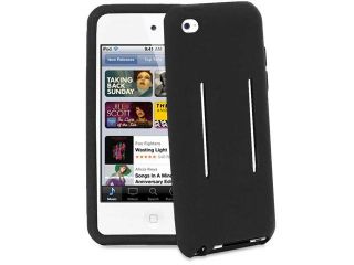 Fosmon Silicone Sport/Gym and Running Armband Case Cover for iPod Touch 4 4G 4th Gen   Black