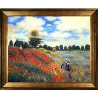 Claude Monet Poppy Field in Argenteuil Oil Painting Hand Painted