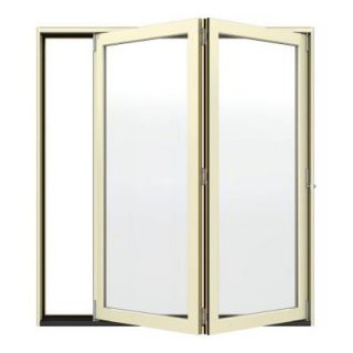 JELD WEN 74.5 in. x 80.375 in. W 4500 Series Right Hand Folding Wood Patio Door THDJW219000160