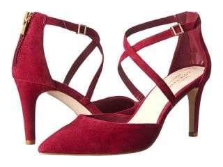 Cole Haan Juliana Ankle Strap Pump 75 Cabernet Suede