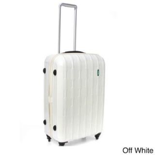 Lojel Arrowhead 26.5 inch Medium Hardside Spinner Upright Suitcase Off White