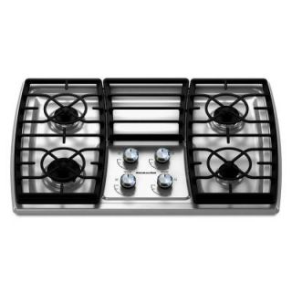 KitchenAid Architect Series II 30 in. Gas Cooktop in Stainless Steel with 4 Burners including 17000 BTU Professional Burner KGCK306VSS